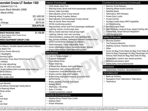 Used 2017 Chevrolet Cruze LT w/ Convenience Package image 4