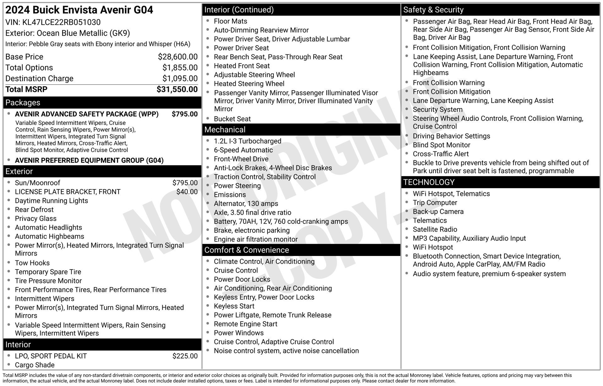 Used 2024 Buick Envista Avenir FWD image 1