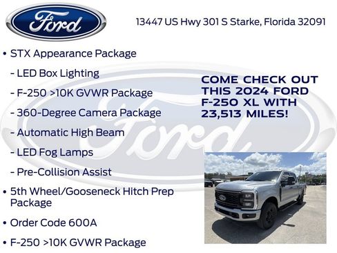 Certified 2024 Ford F250 XL w/ STX Appearance Package AWD/4WD image 16