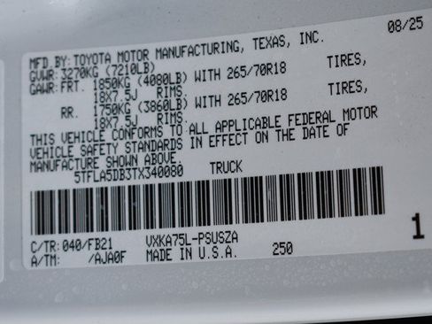 Certified 2026 Toyota Tundra SR5 w/ SR5 Convenience Package AWD/4WD image 33