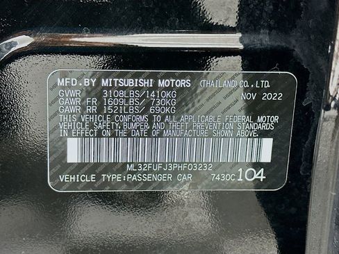 Used 2023 Mitsubishi Mirage G4 ES image 28