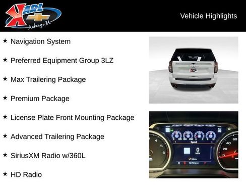 Certified 2021 Chevrolet Tahoe High Country w/ Premium Package AWD/4WD image 2