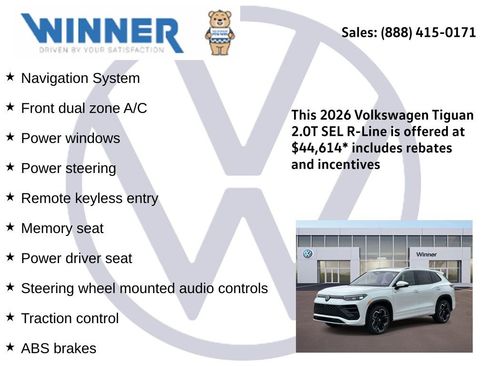 New 2026 Volkswagen Tiguan SEL R-Line image 2