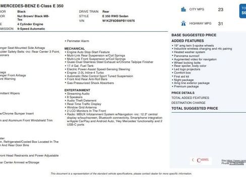 Used 2023 Mercedes-Benz E 350 E 350 image 3