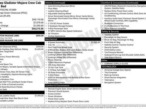 Used 2022 Jeep Gladiator Mojave w/ Trailer Tow Package AWD/4WD image 15