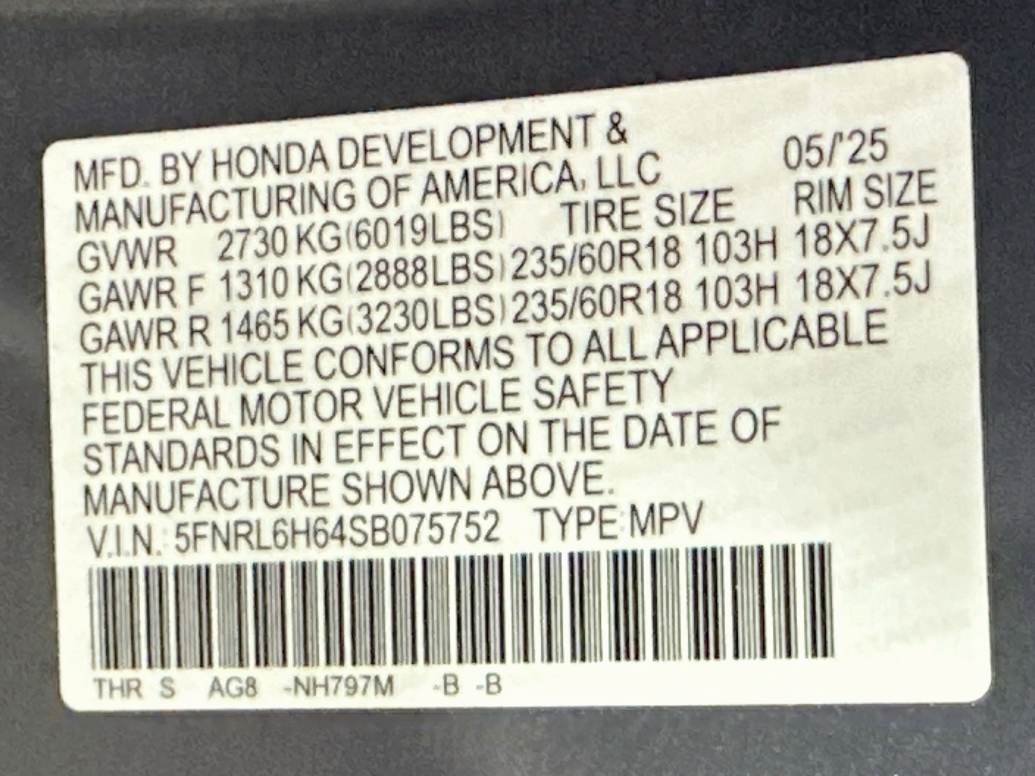 Used 2025 Honda Odyssey EX-L image 12