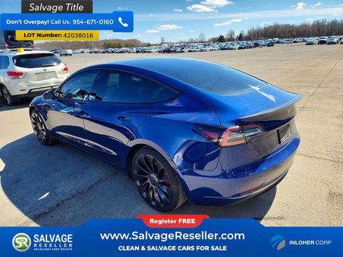 Used 2022 Tesla Model 3 Performance AWD/4WD image 3