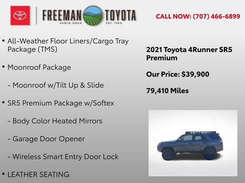 Used 2021 Toyota 4Runner SR5 Premium w/ Moonroof Package AWD/4WD image 5
