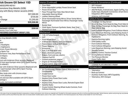 Used 2023 Buick Encore GX Select w/ Safety Package II FWD image 36