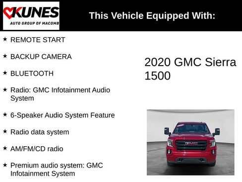Used 2020 GMC Sierra 1500 Elevation w/ X31 Off-Road Package AWD/4WD image 3