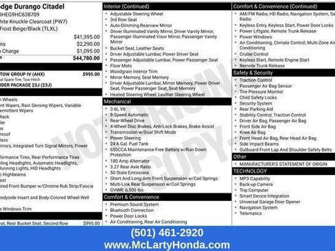 Used 2017 Dodge Durango Citadel w/ Trailer Tow Group IV RWD image 17