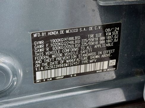 Certified 2025 Honda HR-V Sport image 29