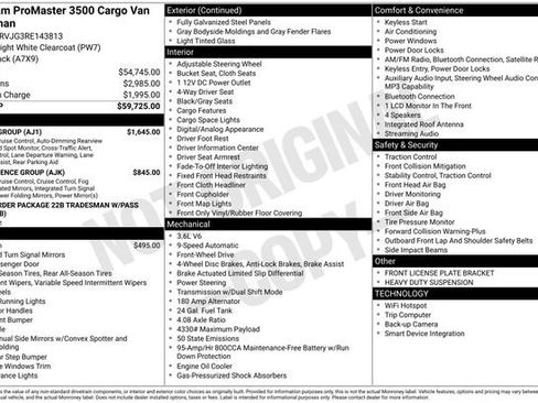 New 2024 RAM ProMaster 3500 w/ Safety Group image 4