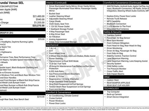 Certified 2023 Hyundai Venue SEL FWD image 6