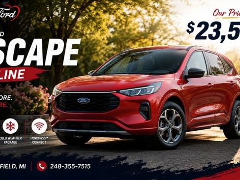 Used 2023 Ford Escape ST-Line w/ Tech Pack #1 AWD/4WD image 1
