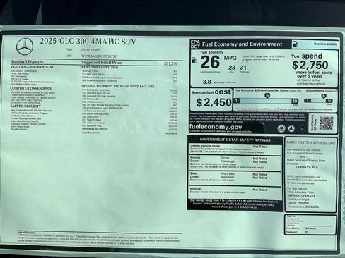 Certified 2025 Mercedes-Benz GLC 300 4MATIC image 26