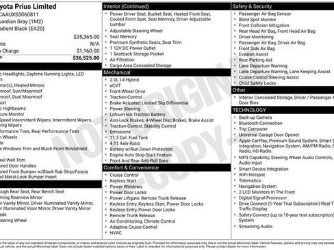 Used 2025 Toyota Prius Limited FWD image 28