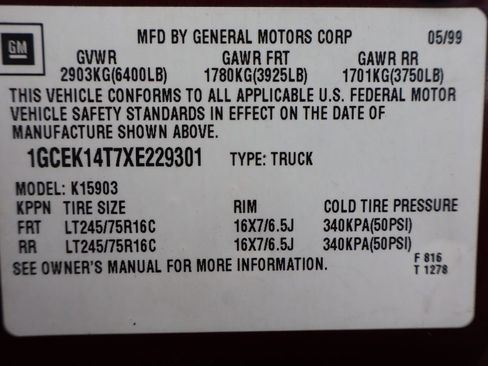 Used 1999 Chevrolet Silverado 1500 LS w/ Firm Ride Suspension Pkg image 36