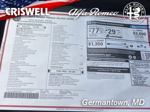 New 2024 Alfa Romeo Tonale Veloce image 51