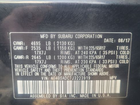 Used 2018 Subaru Outback 2.5i Premium image 35