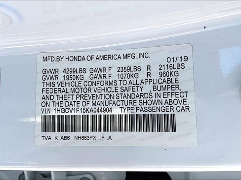 Used 2019 Honda Accord LX image 19