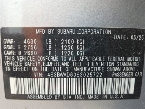 Used 2025 Subaru Legacy Premium AWD/4WD image 12