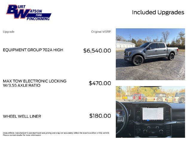Used 2024 Ford F150 Platinum w/ Equipment Group 702A High AWD/4WD image 4
