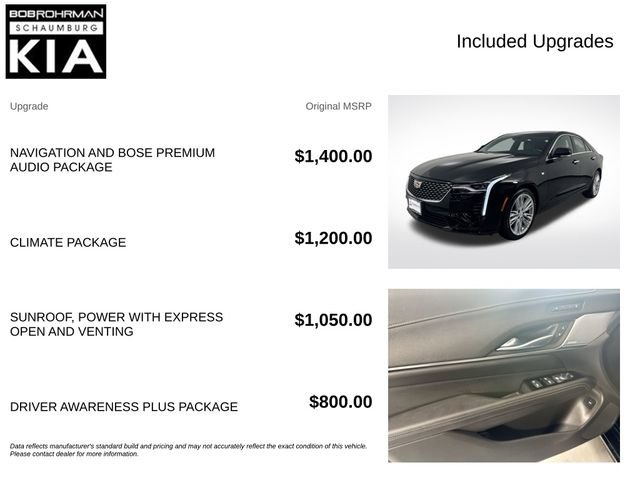 Used 2021 Cadillac CT4 Premium Luxury AWD/4WD image 4