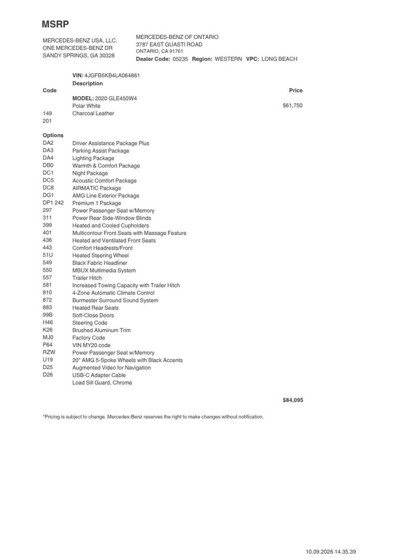 Certified 2020 Mercedes-Benz GLE 450 4MATIC image 2