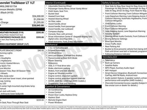 Certified 2024 Chevrolet TrailBlazer LT w/ LT Cold Weather Package AWD/4WD image 12