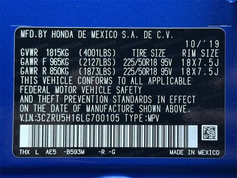 Used 2020 Honda HR-V Sport image 21