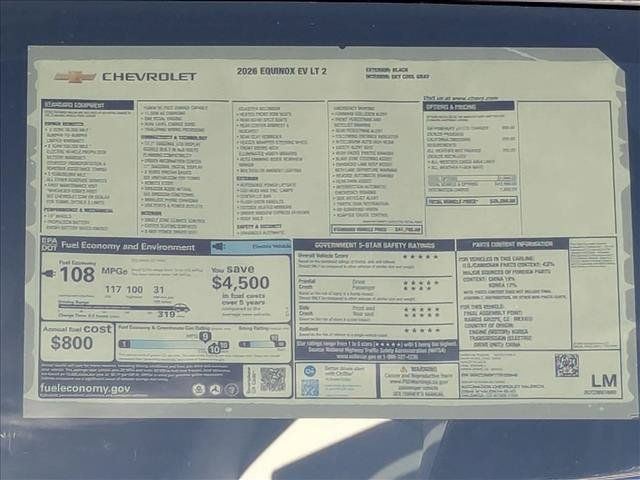 New 2026 Chevrolet Equinox EV LT w/ LPO, All-Weather Mat Package FWD image 18