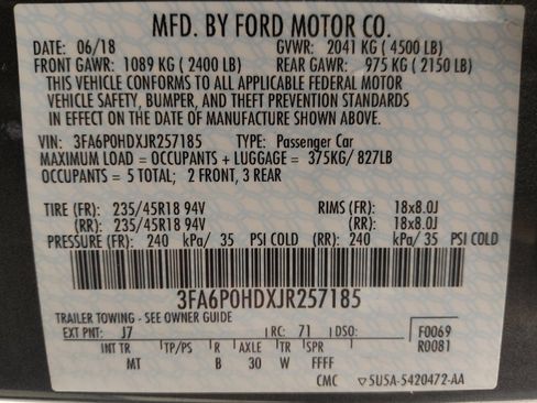 Used 2018 Ford Fusion SE w/ Equipment Group 201A image 33