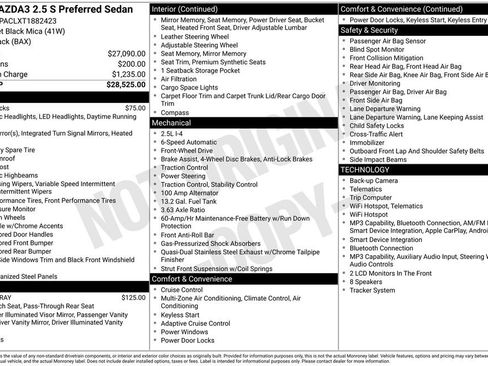 New 2026 MAZDA MAZDA3 2.5 S Sedan w/ Preferred Pkg FWD image 29