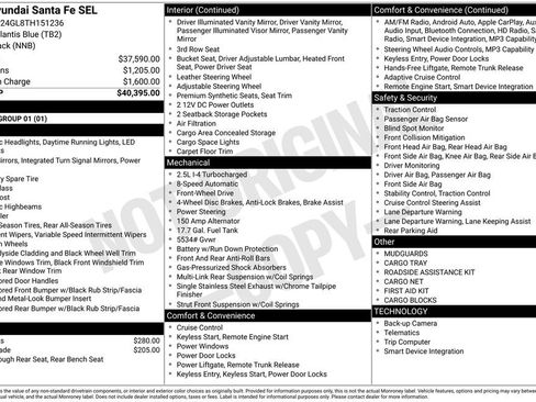 Used 2026 Hyundai Santa Fe SEL FWD image 3
