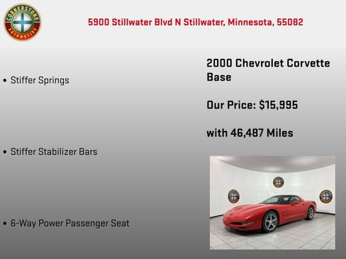 Used 2000 Chevrolet Corvette Coupe w/ Performance Handling Pkg image 10