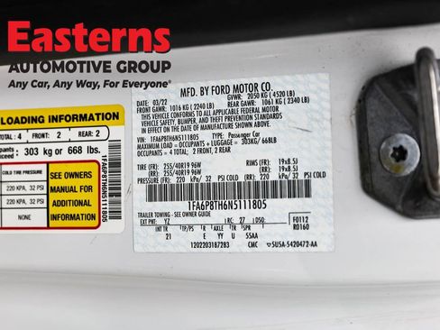 Used 2022 Ford Mustang Coupe w/ Equipment Group 101A RWD image 32