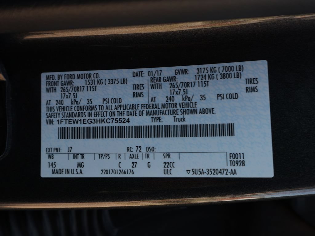 Used 2017 Ford F150 XLT AWD/4WD image 49