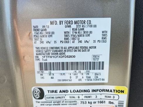 Used 2013 Ford F150 XLT w/ XLT Chrome Pkg image 29