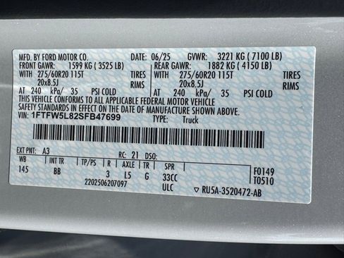 New 2025 Ford F150 Lariat w/ Equipment Group 501A Mid image 51