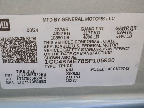Certified 2025 Chevrolet Silverado 2500 Custom w/ Custom Value Package AWD/4WD image 32