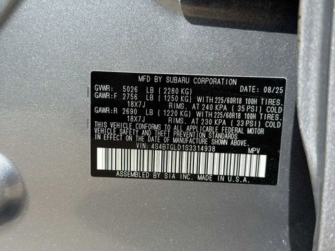 Certified 2025 Subaru Outback Onyx Edition XT AWD/4WD image 32