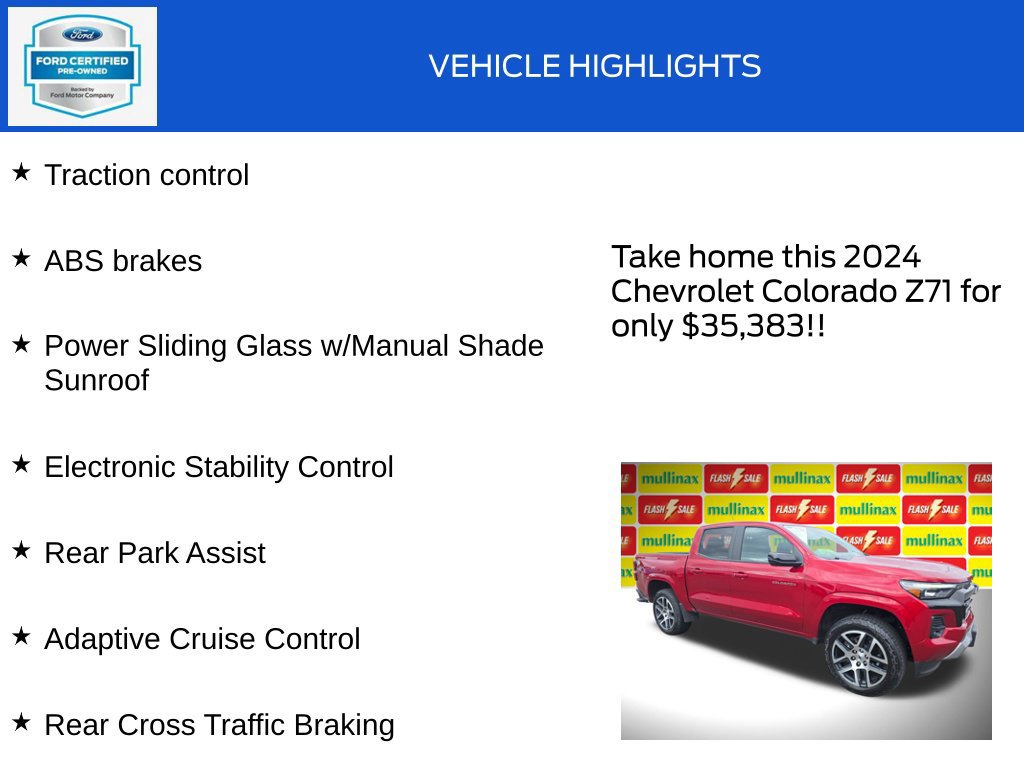 Used 2024 Chevrolet Colorado Z71 w/ Z71 Convenience Package 2 AWD/4WD image 19
