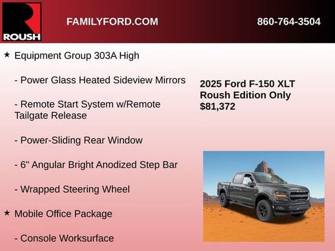 New 2025 Ford F150 XLT w/ Equipment Group 303A High image 20