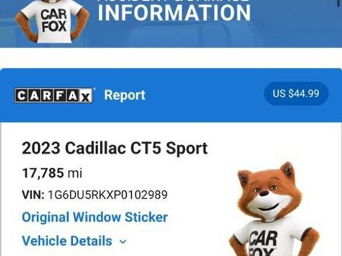 Used 2023 Cadillac CT5 Sport AWD/4WD image 5