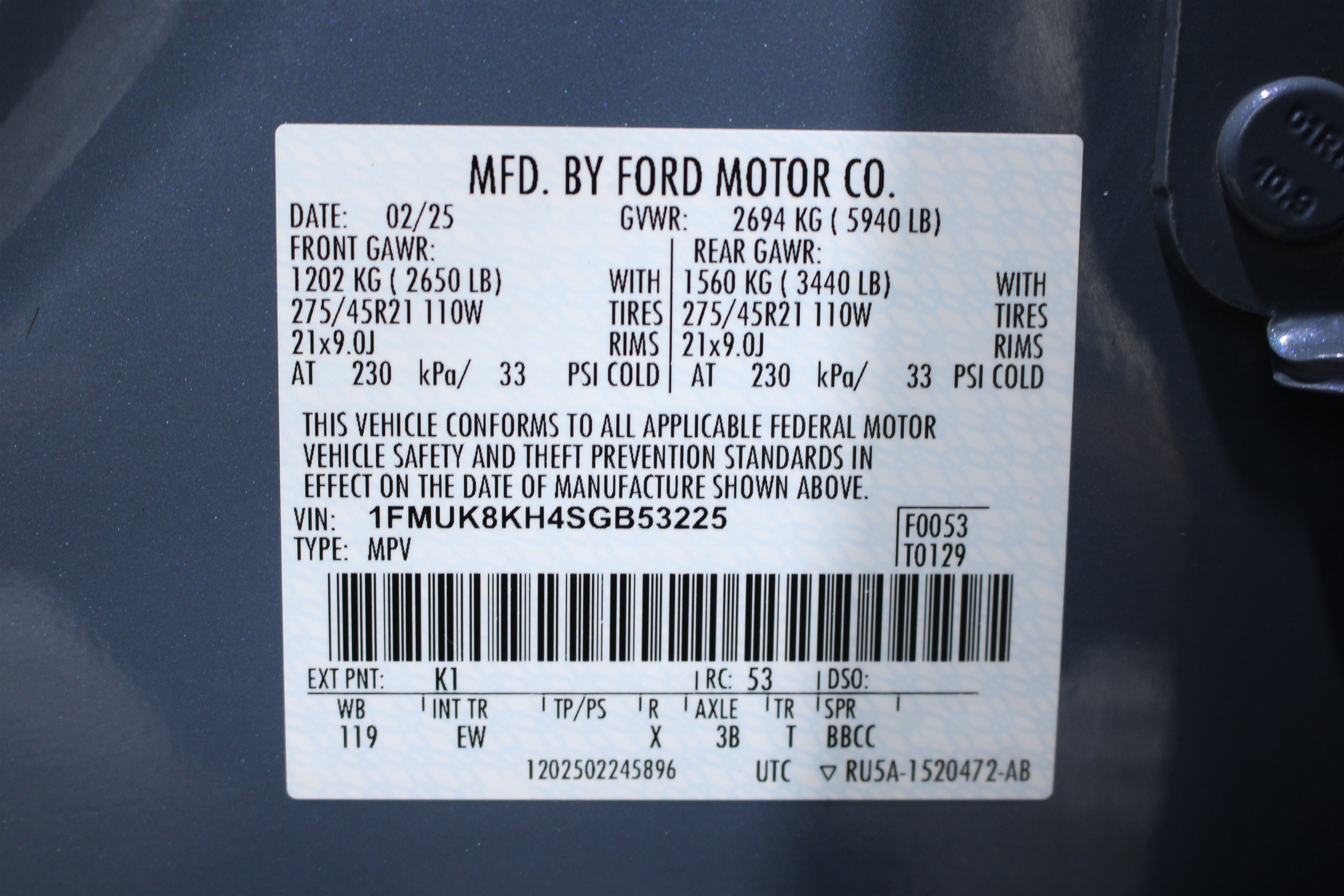 Used 2025 Ford Explorer ST-Line w/ Premium Package AWD/4WD image 43