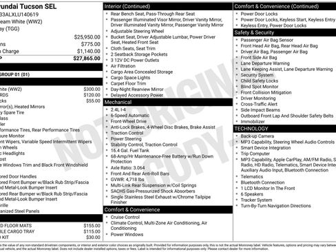 Used 2020 Hyundai Tucson SEL FWD image 36