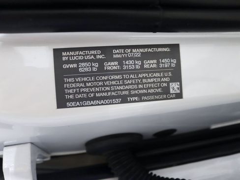 Used 2022 Lucid Air Grand Touring image 45