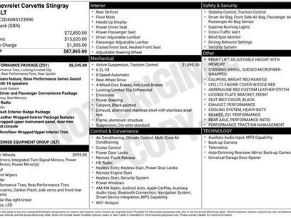 Used 2022 Chevrolet Corvette Stingray w/ Z51 Performance Package