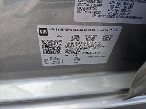 Used 2024 Chevrolet Silverado 1500 Custom w/ LPO, Dark Essentials Package RWD image 22